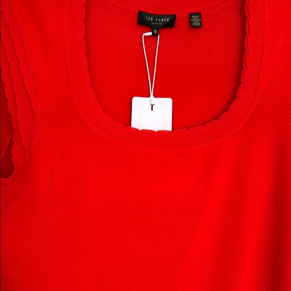 Ted Baker Women's Red Sleeveless Top NWT - Picture 2 of 9